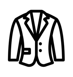 Business Suit Jacket Icon On White Background