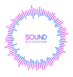 Circle Sound Wave Visualisation Dotted Music