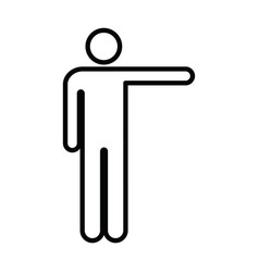 Man Open Arms Icon Male Person With Raised Hands