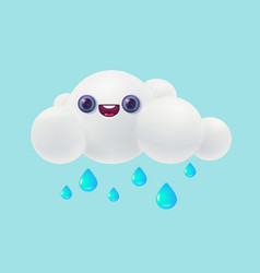 White Cloud With Water Drops