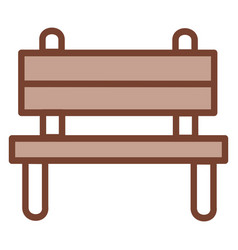 Wooden Bench On A White Background