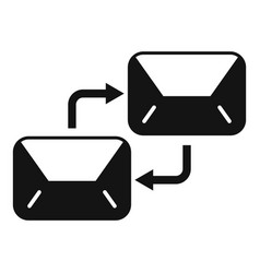 Email Exchange Icon Simple Social Mobile