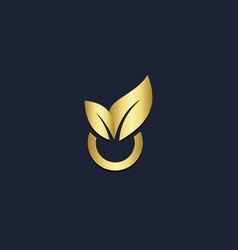 Leaf Organic Gold Logo