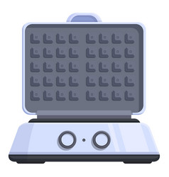 Plate Waffle Maker Icon Cartoon Iron