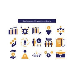 Set Of Business And Investment Icons