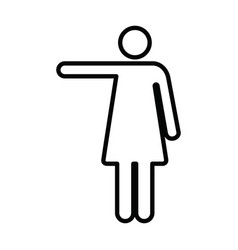 Woman Open Arms Icon Female Person With Raised