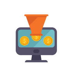 Funnel Audience Icon Flat Strategy