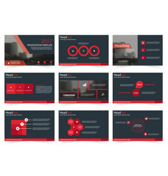 Red Abstract Presentation Templates Infographic