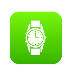 Swiss Watch Icon Digital Green