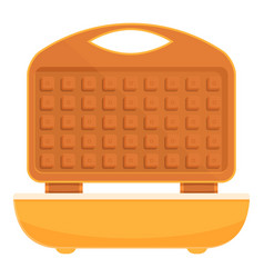 Cleaning Waffle Maker Icon Cartoon Iron