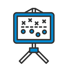 American Football Game Plan Stand Icon