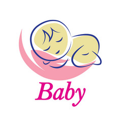 Baby Icon Logo Design Template