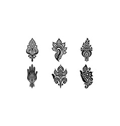 Traditional Mehndi Silhouette Collection