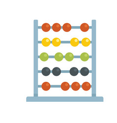 Abacus Toy Icon Flat Math Calculator