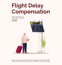 Flight Delay Compensation Poster Template