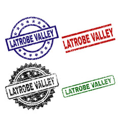 Grunge Textured Latrobe Valley Seal Stamps