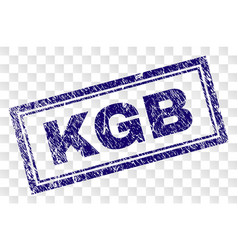 Grunge Kgb Rectangle Stamp