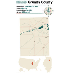 Map Of Grundy County In Illinois