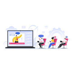 Modern Workers Watching Business Webinar