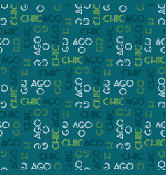 Chicago Pattern Seamless Design