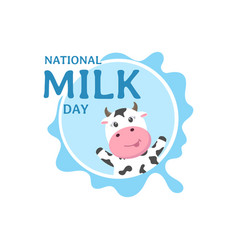 Happy Milk Day Celebration With Splash Drop