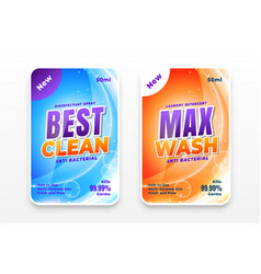 Laundry Detergent Clean Wash Label Stickers In