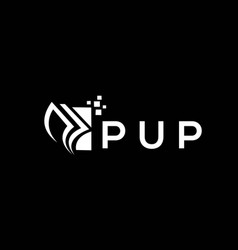 Pup Credit Repair Accounting Logo Design On Black