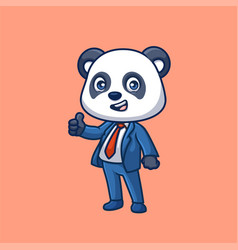 Manager Panda Cute Cartoon