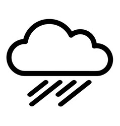 Rainy Cloud Icon Isolated On White