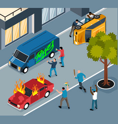 Street Vandals Isometric Background