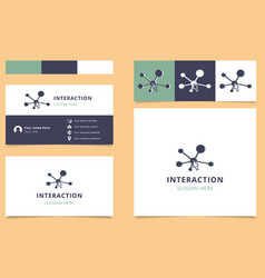 Business Card Design Featuring A Modern Logo