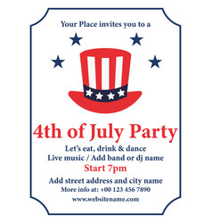 Independence Day Best Party Poster Flyer Design