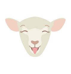 Sheep Happy Wool Lamb Flat Sticker