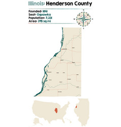 Map Of Henderson County In Illinois