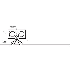 Cut Tax Line Icon Reduction Tax Rate Sign