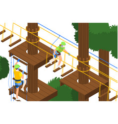 Outdoor Activities Isometric Background