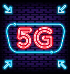 5g Mobile Internet Neon Signboards Neon Script