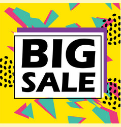 Big Sale Banner Template Design With Colorful