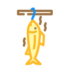 Fish Smoked Color Icon