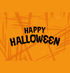 Happy Halloween Greeting Card With Scars