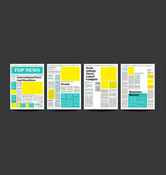 Newspaper Magazine Mockup Template News