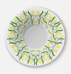 Background floral pattern with traditional Vector Image