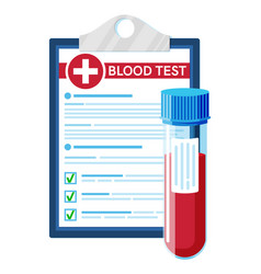 Blood analysis concept Royalty Free Vector Image