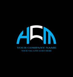 Hcm Letter Logo Creative Design With Graphic