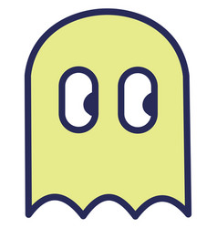 Pacman Ghost On A White Background