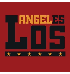 T Shirt Typography Los Angeles Ca