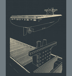 Container Ship Blueprint