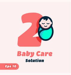 Numeric 2 Baby Care Logo