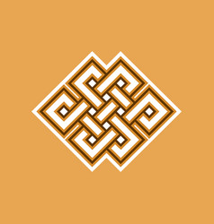 Tibet Endless Knot Buddhism Color Icon