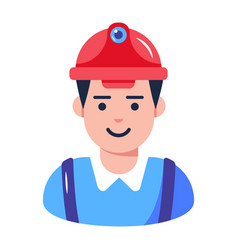 A Well-designed Flat Icon Of Construction Worker